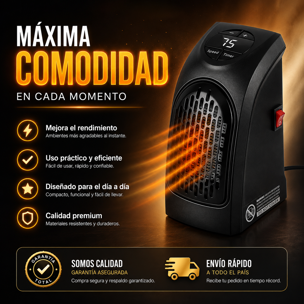 Calefactor Eléctrico 400w Handy Heater