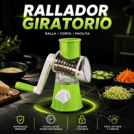Rallador y Cortador Giratorio